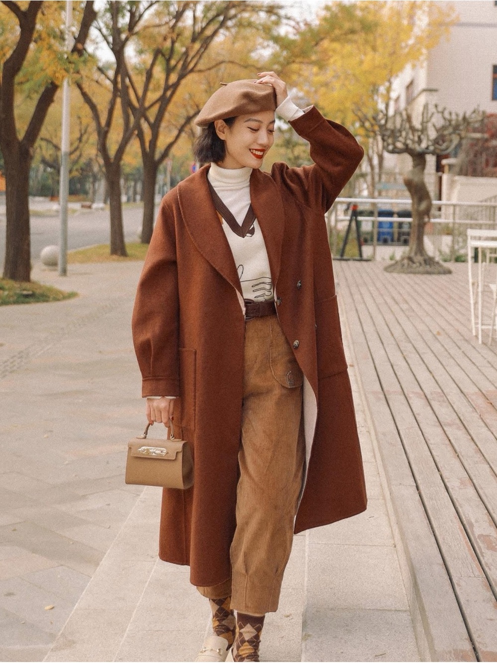 Petite Studio - Ainsley Reversible Wool Coat